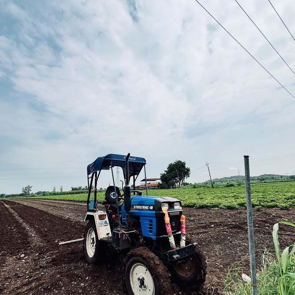 Farming Tracktor at farm feild