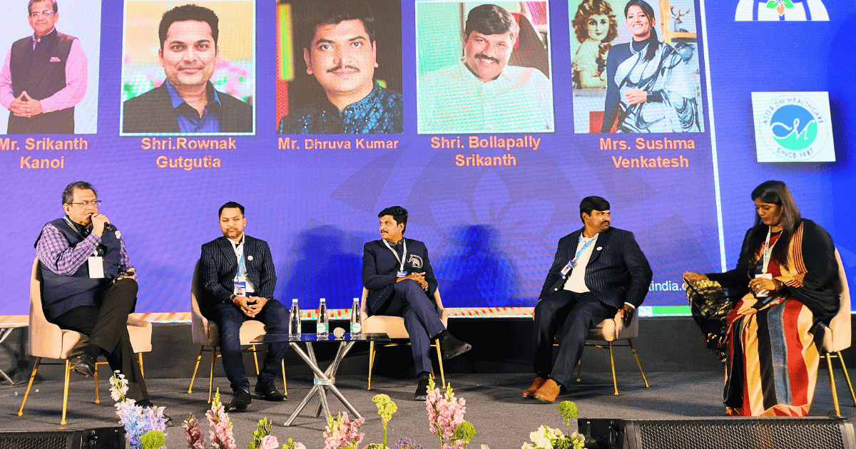 Mr. Srikant Kanoi during his panel discussion on stage