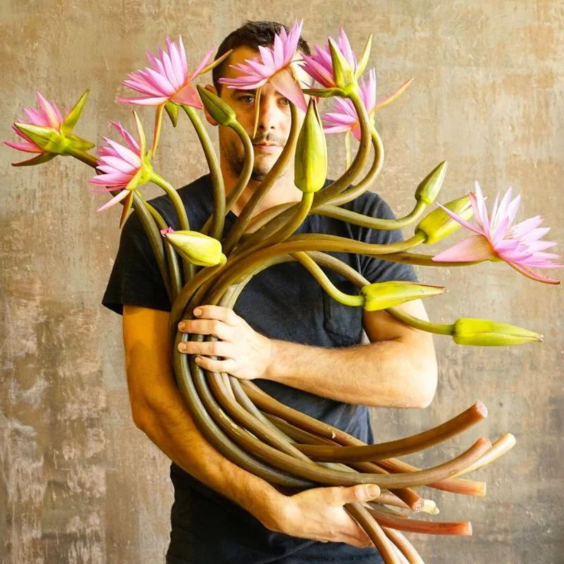 Floral designer Glenn Arvor