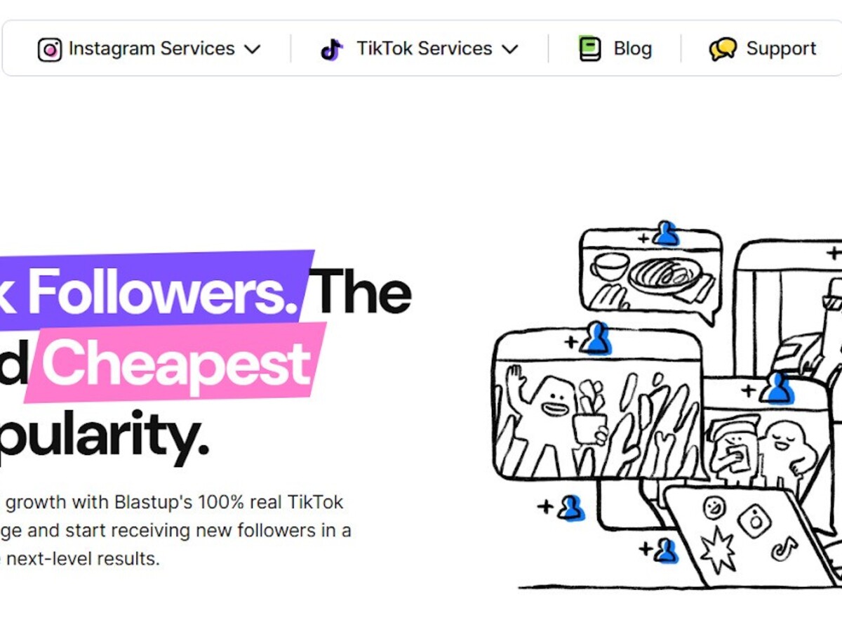 Website selling TikTok followers and growth