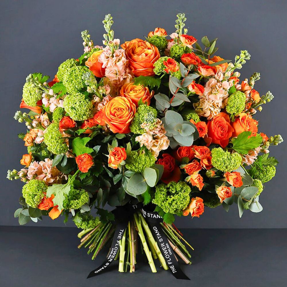 Beautiful mixed orange bouquet
