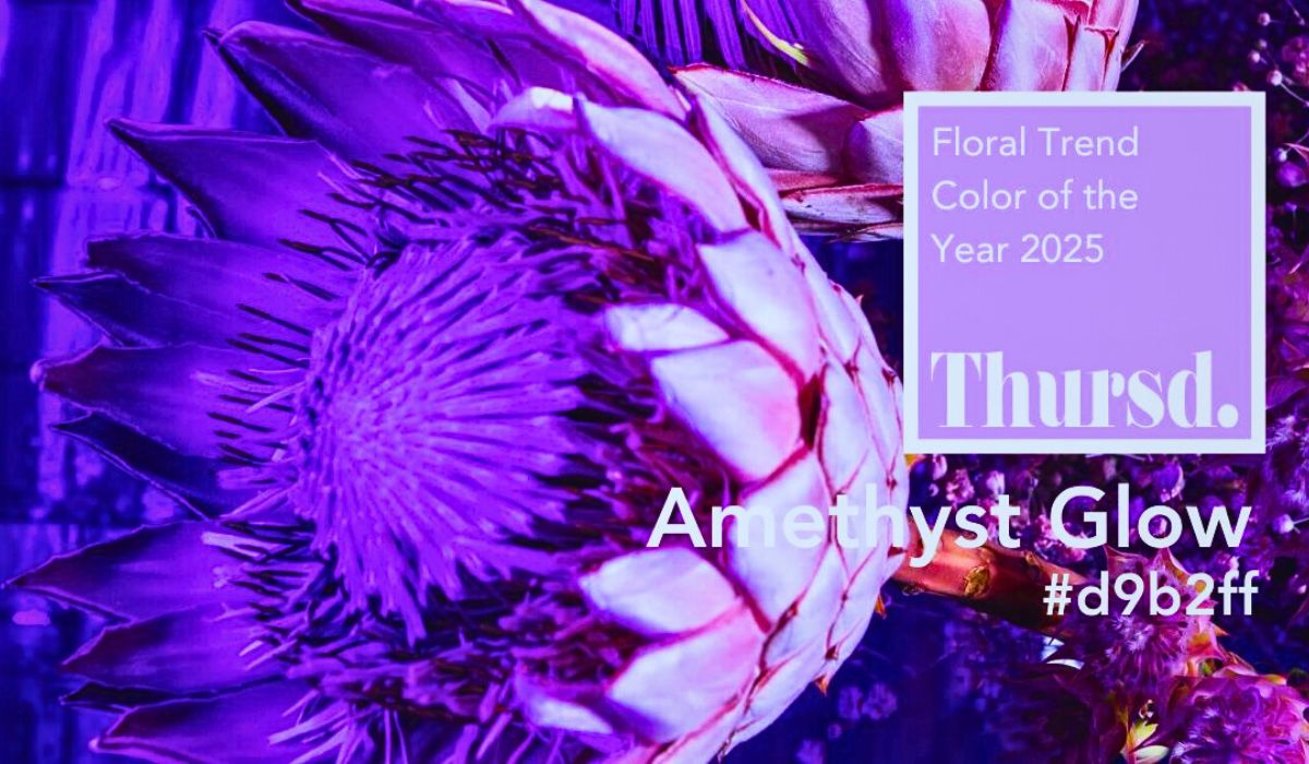 Amethyst Glow, the Thursd Trend Color for 2025 What Will Be the Floral Trend Color of 2026?
