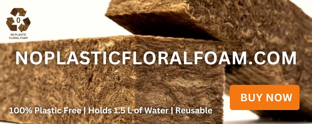 No Plastic Floral Foam Banner