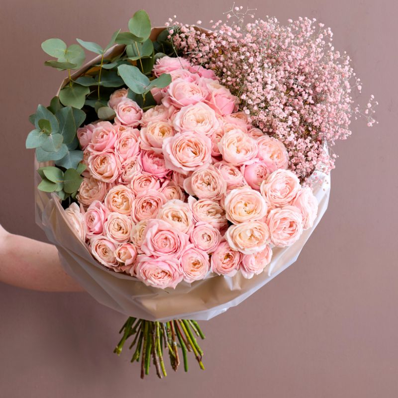 Bouquet with Rose Silva Sweet by Dummen Orange Bouquet with Rose Silva Sweet by Dummen Orange