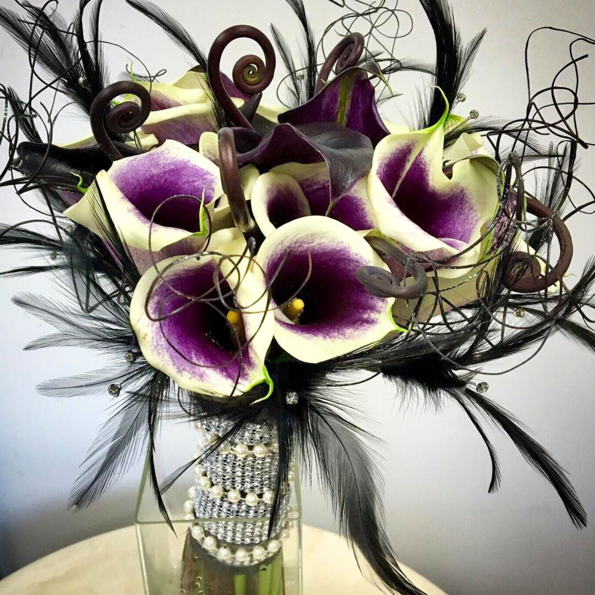 Feathery spooky calla design Feathery spooky calla design