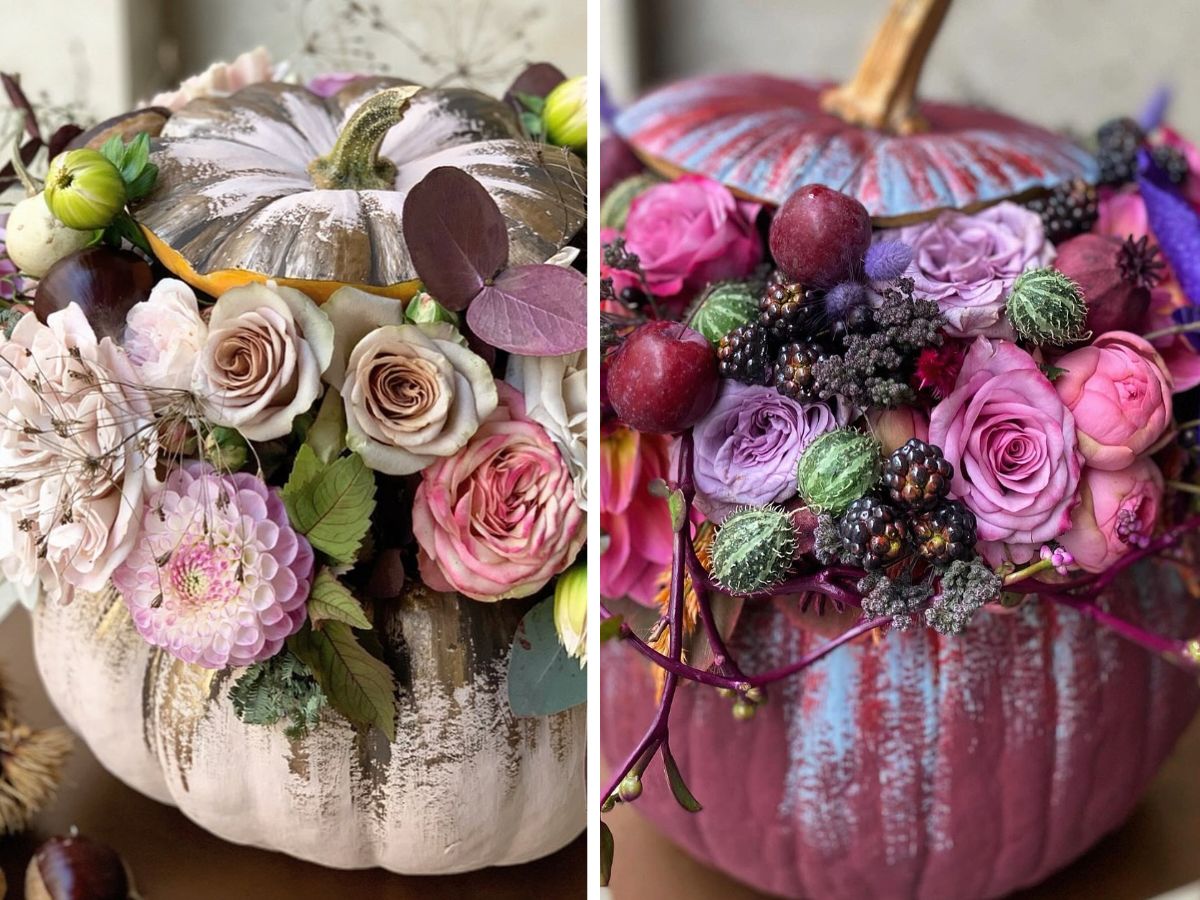 Flower-filled Pumpkins by Attila Németh