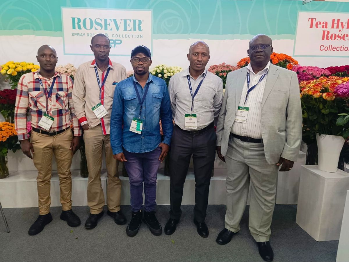 Fred Okinda with his colleagues during IFTEX 10 Questions to Fred Okinda