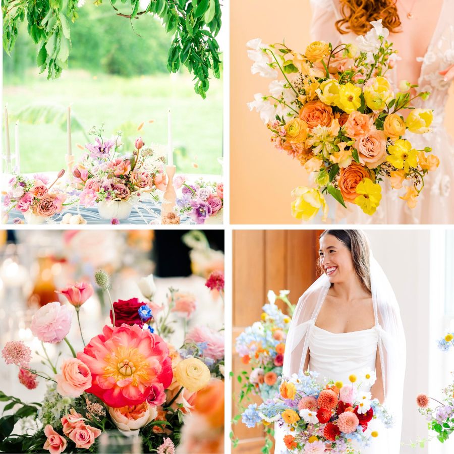 Different floral styles for weddings Different floral styles for weddings