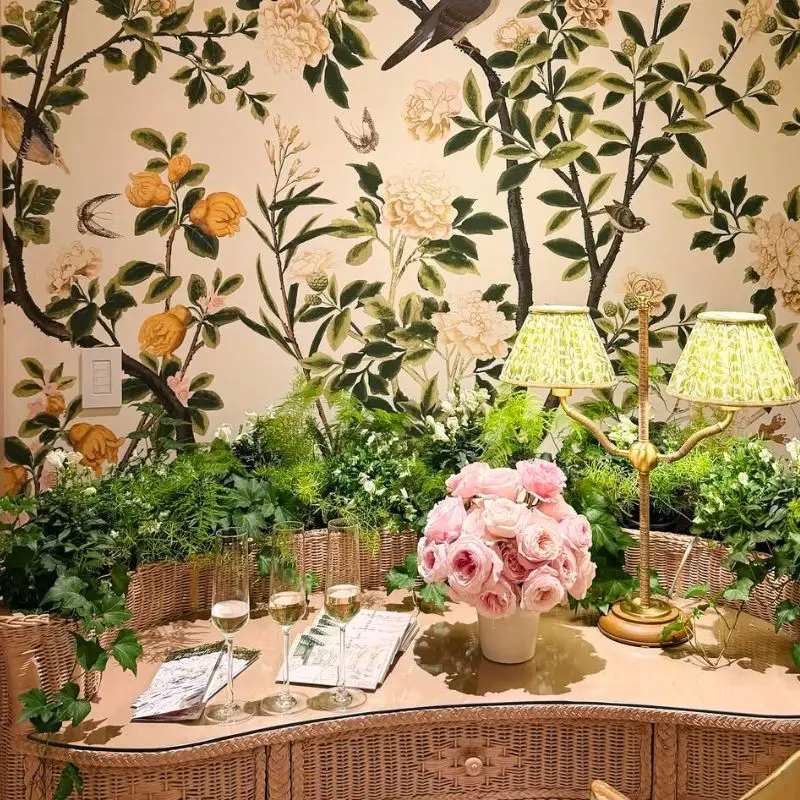 Roses and greenery