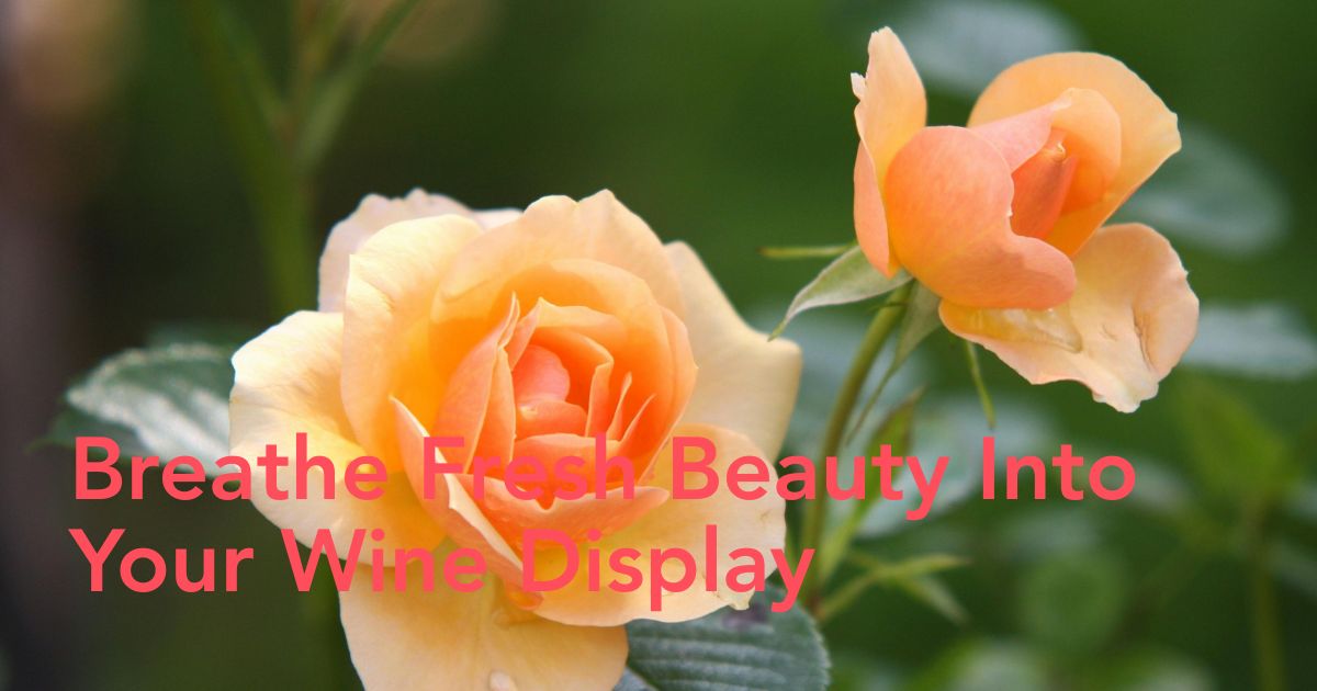 Decorate Wine Rack With Flowers Header Image