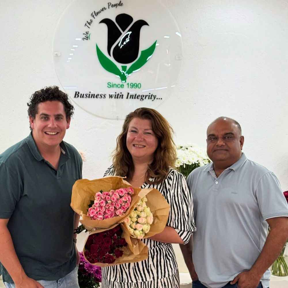 Jurgen Ilsink of Interplant  Warja and Visha Mehta of Black Tulip Black Tulip Group