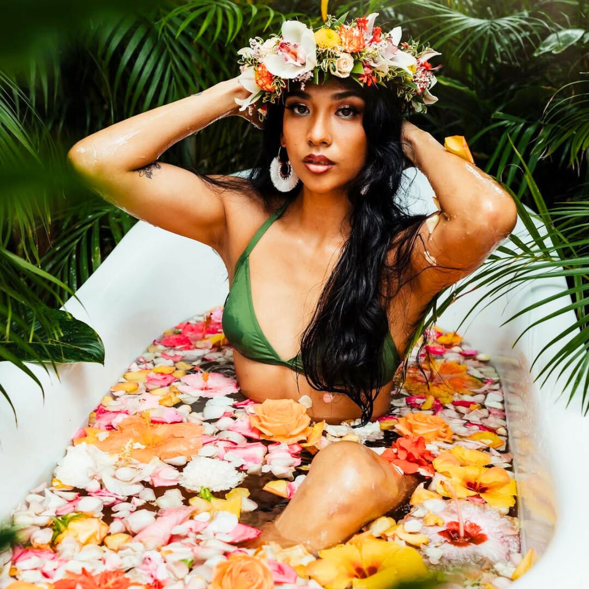 The benefits of flower baths