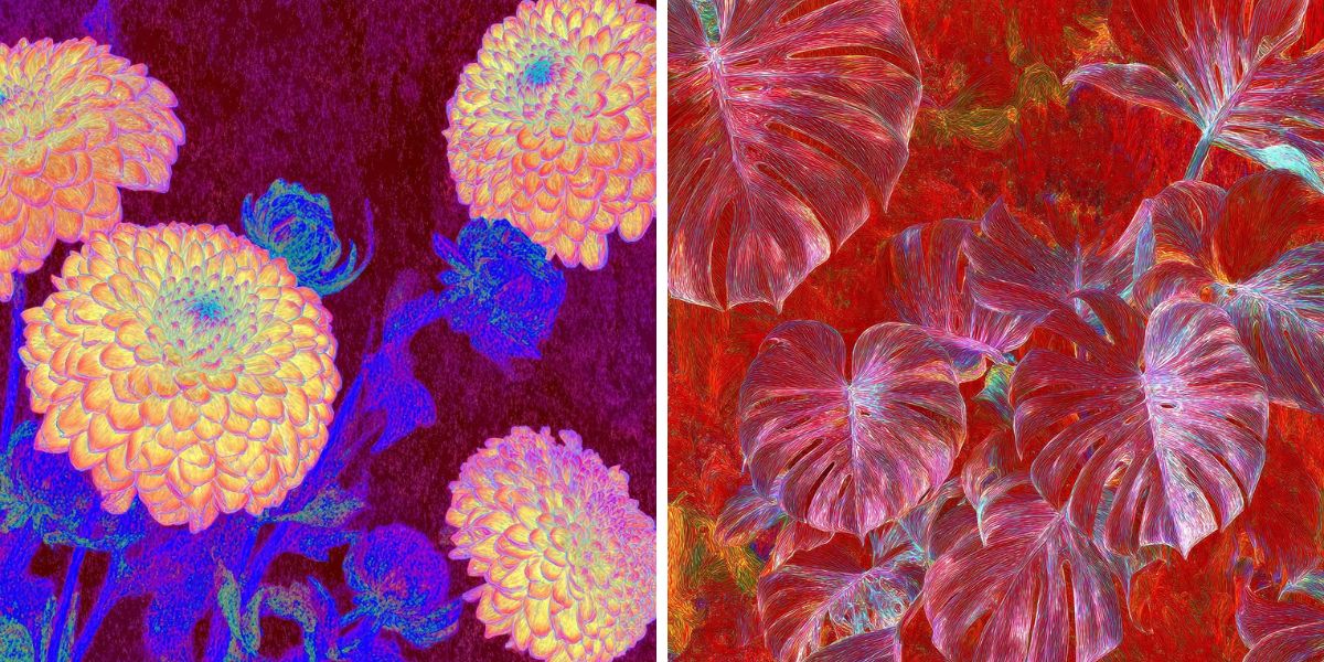Fluorescent detailed AI art by Anna Condo