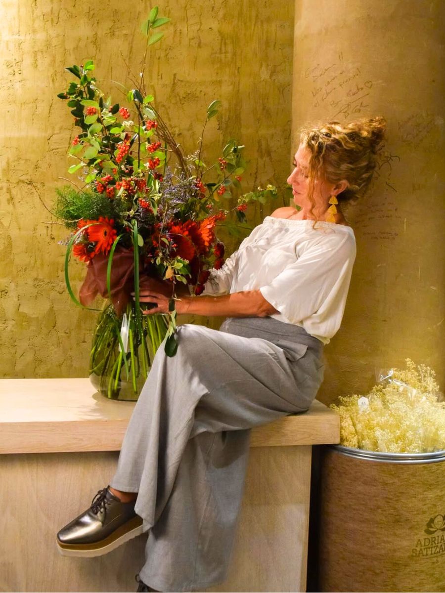 Flowers and Adriana Satizabal