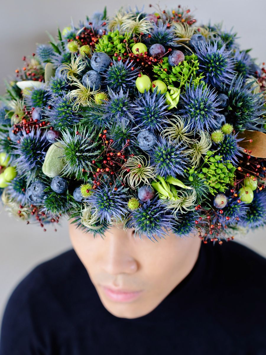 Eryngium headpiece Marginpar’s New Eryngium Varieties Redefined in Krisztián Kövér’s Designs