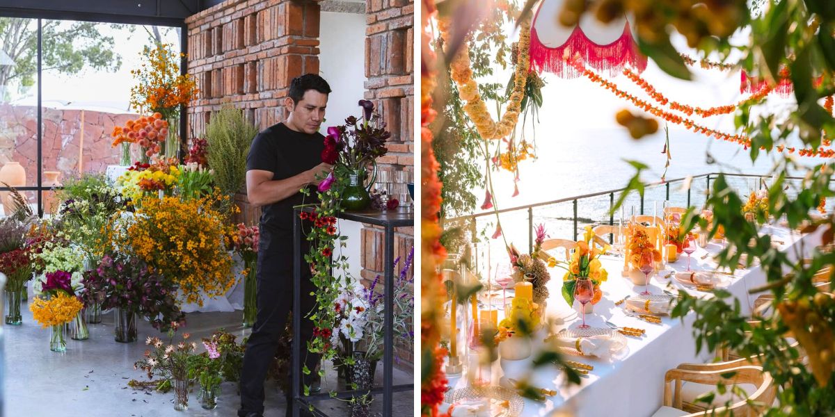 Floral designer Alejandro Salas of Dia Uno Floral designer Alejandro Salas of Dia Uno