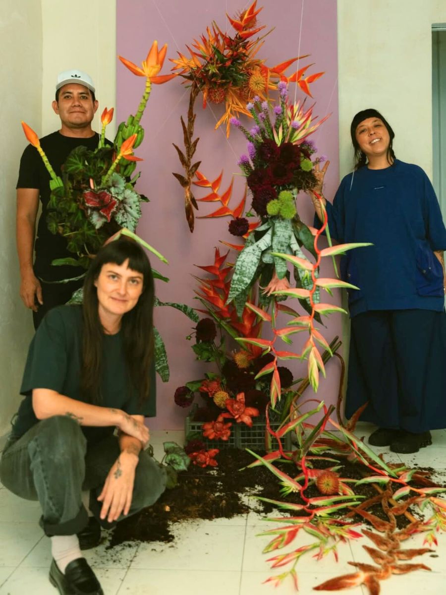 Alejandro Salas setting up an installation