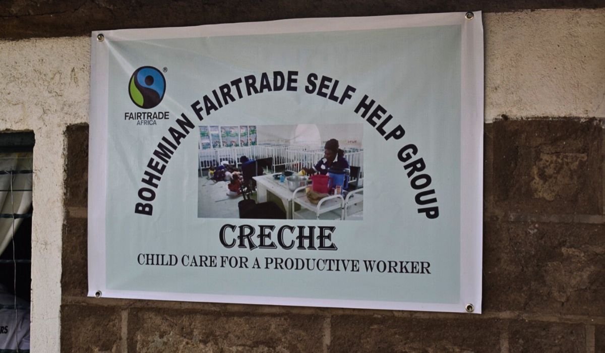 Fairtrade certified farm daycare center Fairtrade Certified Farms Provide Crèche and Daycare Centers Where Kids Are Cared for When Their Mothers Are Working.