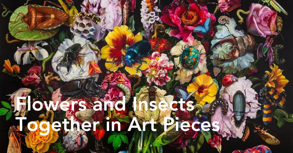 Marc Dennis art with bees and flowers