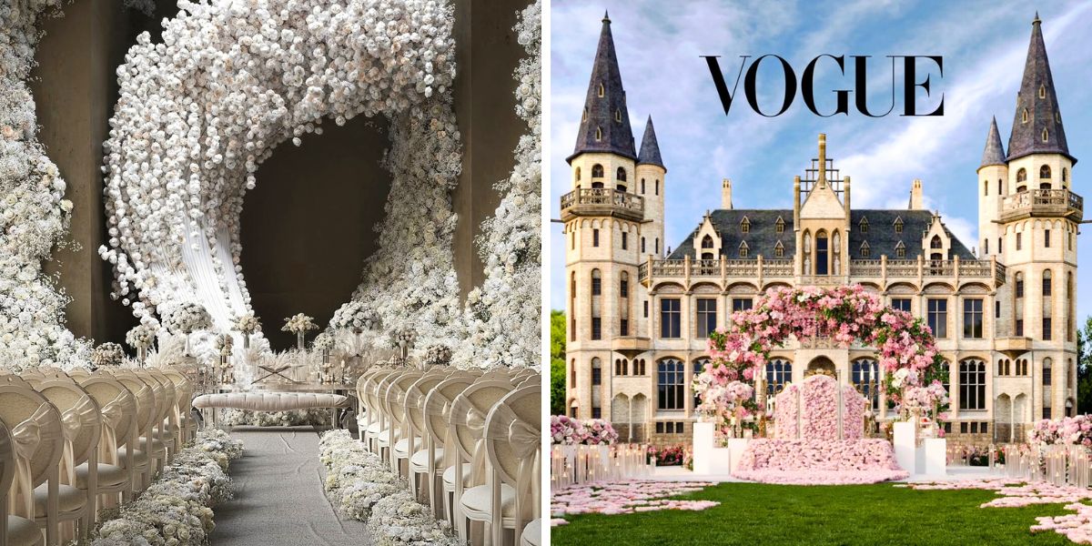 Two of Alis event designs for weddings