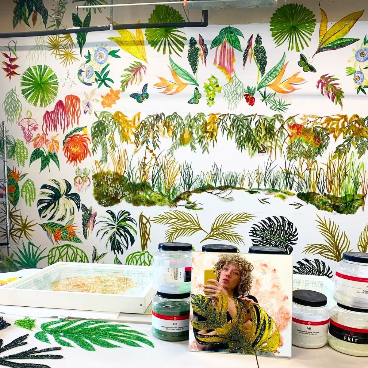 Kate Clements in her studio