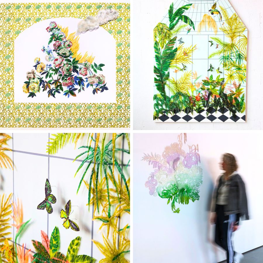 Different flora and fauna in glass art Different flora and fauna in glass art