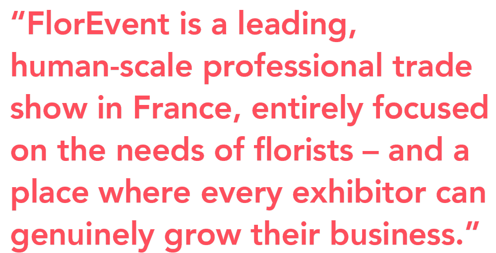 FlorEvent leading trade show quote