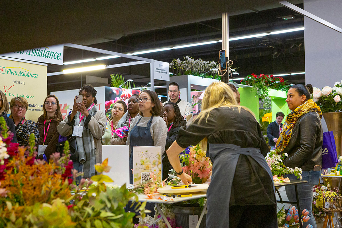 FlorEvent 2025 Students at demonstration booth