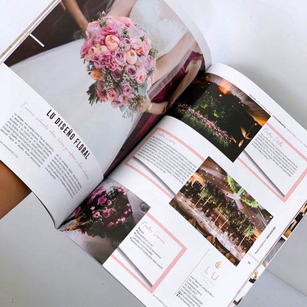 Lu Vargas in Lu Diseno Floral Magazine