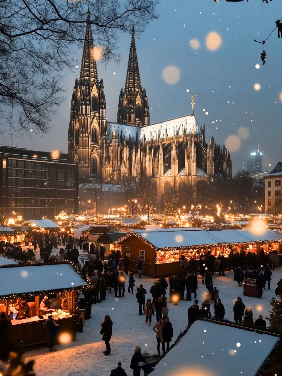 Cologne Christmas market in Germany, Europe