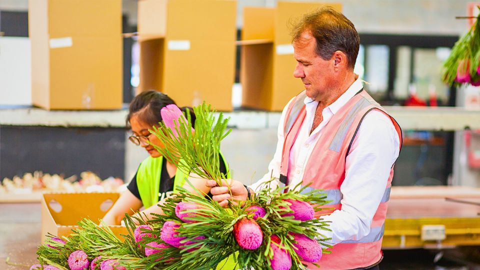 Vertical integration concept in flowers