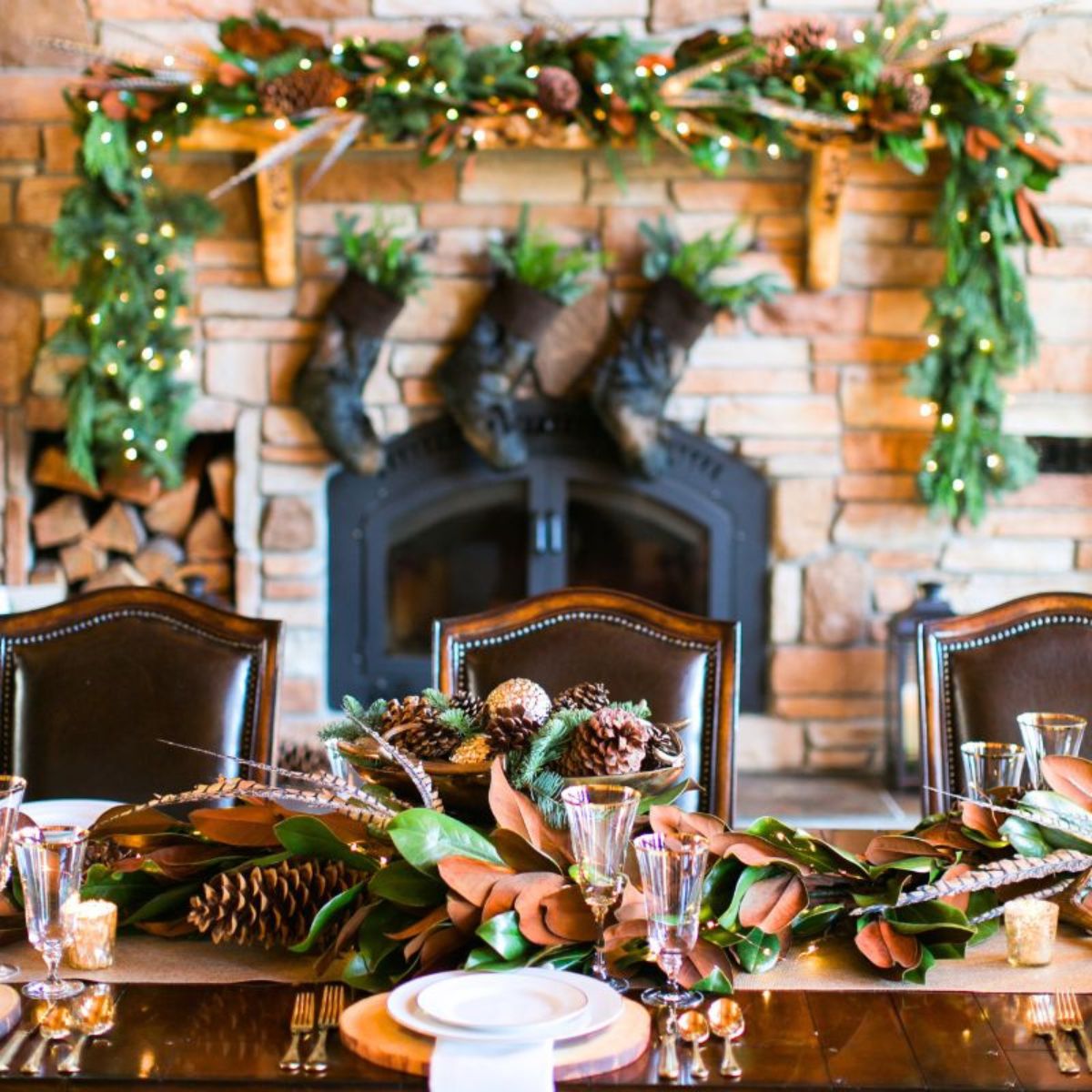 Lifestyle evergreens in a house