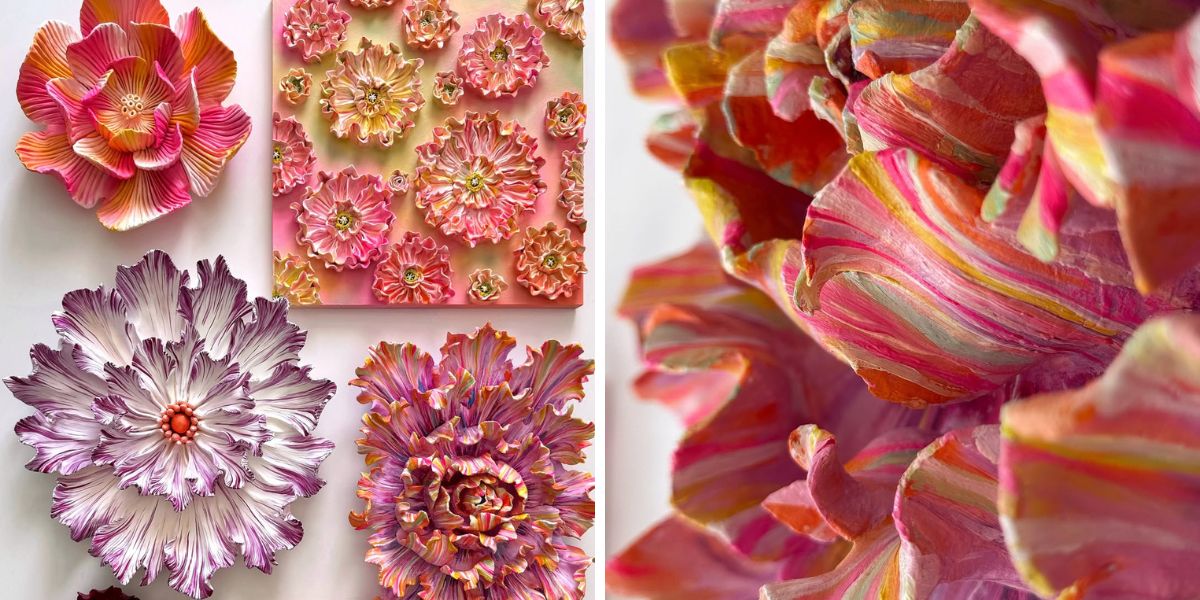 Details of the floral art by Mila Iliingina