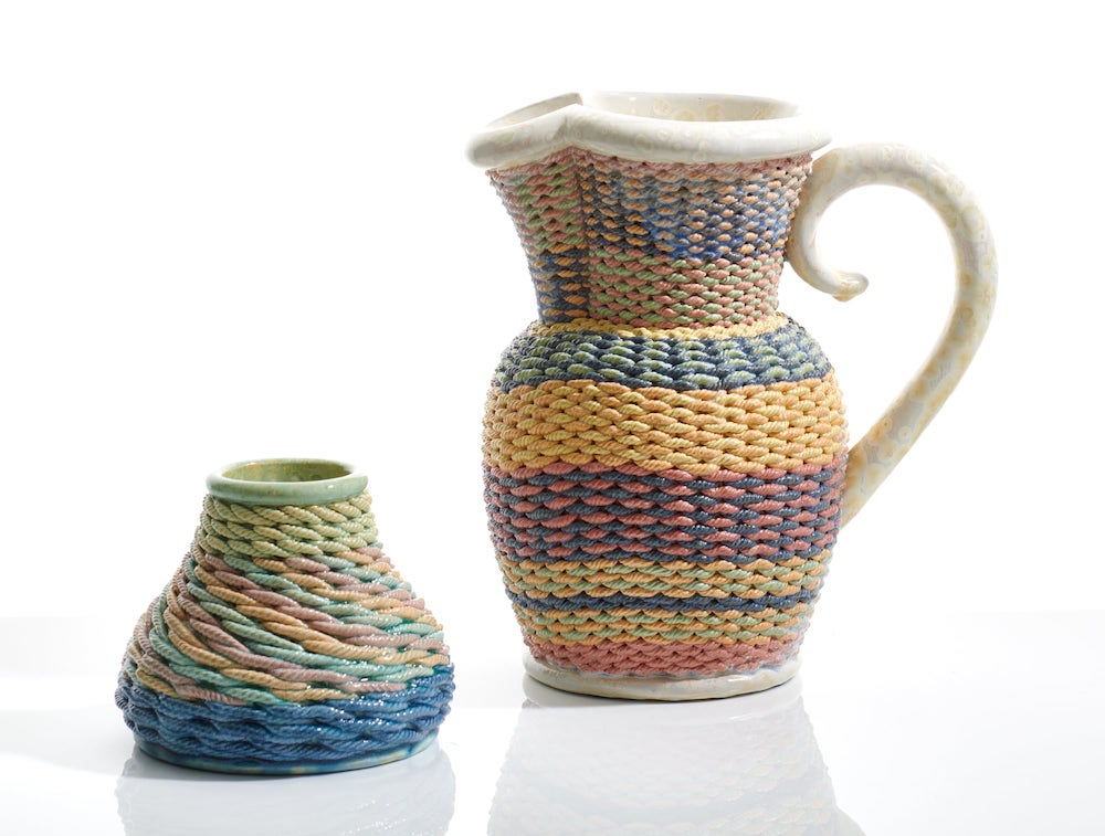 Ceramic Artist Kate Malone Mimics Basketry in a Series of Woven Vessels Ceramic Art