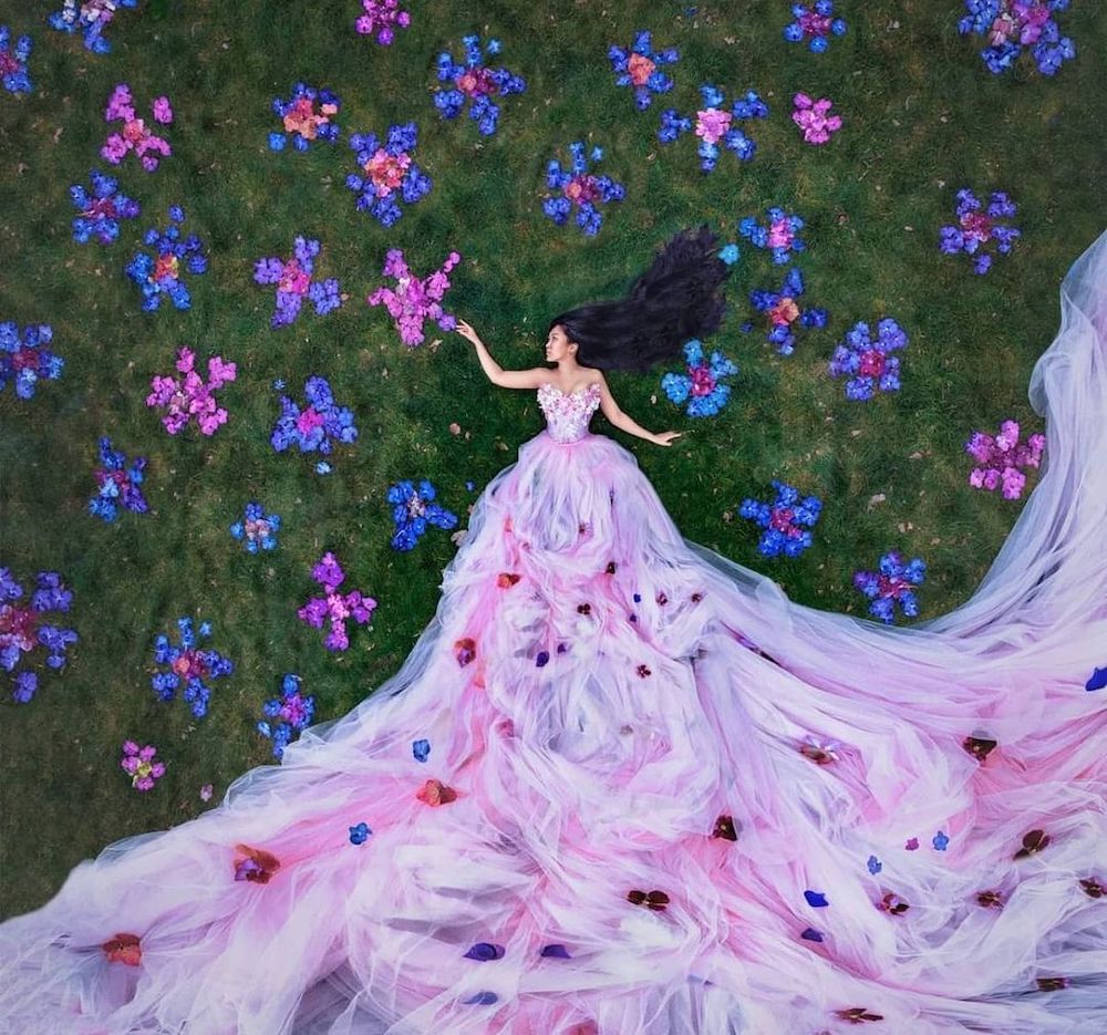 Fairytale Drone Photoshoots Feature Some of Our Favorite Flowers Floral Art