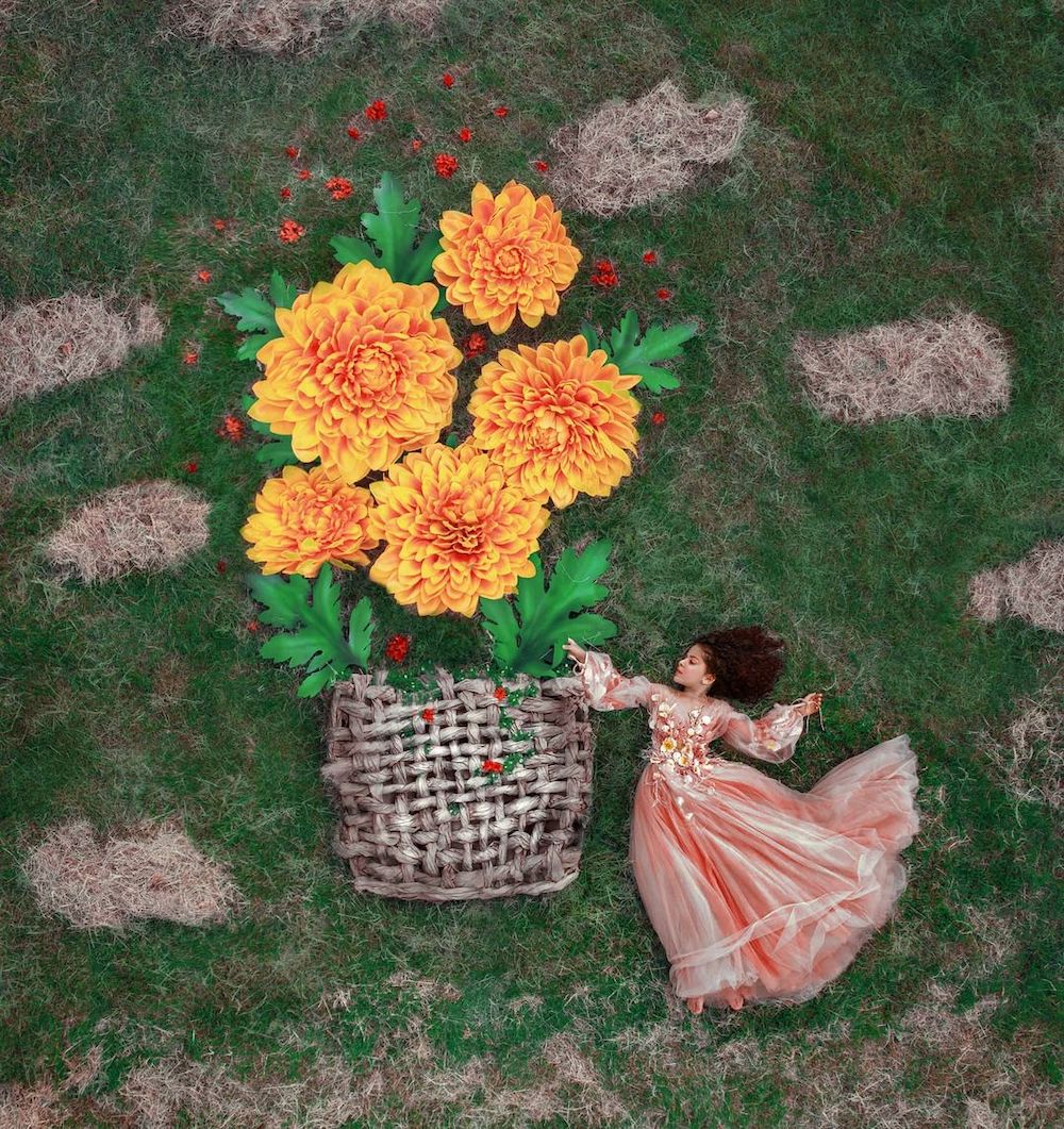 Fairytale Drone Photoshoots Feature Some of Our Favorite Flowers Floral Art