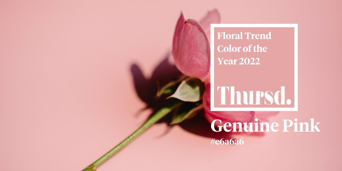 What Kind of Floral Trends Can We Expect to See in 2022? Thursd Floral Trend Color 2022 Genuine Pink
