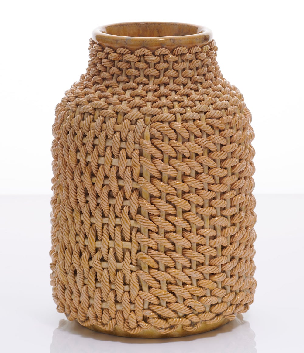 Ceramic Artist Kate Malone Mimics Basketry in a Series of Woven Vessels Ceramic Art
