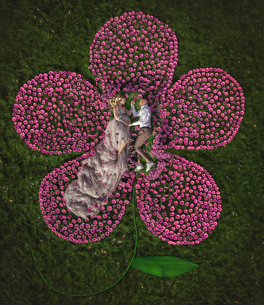 Fairytale Drone Photoshoots Feature Some of Our Favorite Flowers Floral Photography