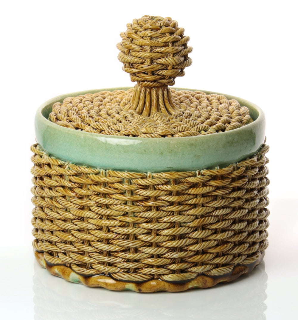 Ceramic Artist Kate Malone Mimics Basketry in a Series of Woven Vessels Decorative Vase